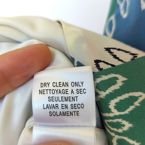 BCBGMaxAzria | 100% SILK Patchwork Babydoll Dress - Picture 13 of 14